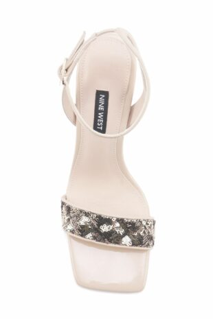 کفش کلاسیک پاشنه بلند طلایی زنانه ناین وست | ALIVA 4FX Nine West