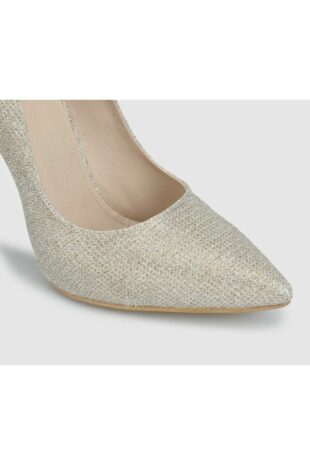 کفش کلاسیک پاشنه بلند طلایی زنانه | CWBY9523AW Provoq