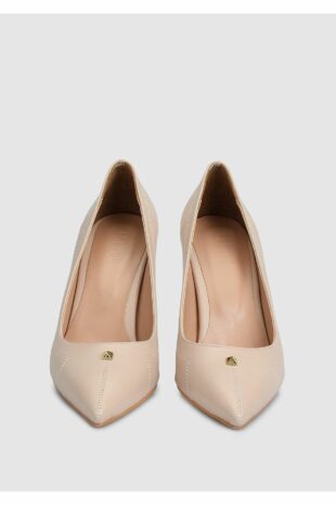 کفش کلاسیک پاشنه بلند بژ زنانه | CWYGYGZ0124SS Provoq