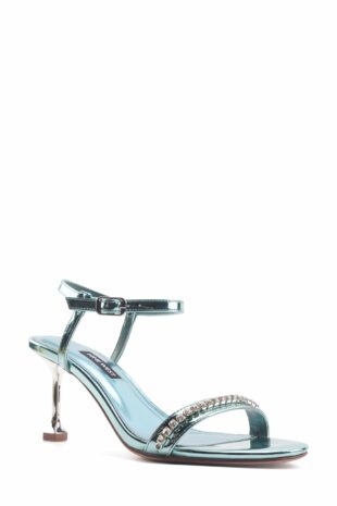 کفش کلاسیک پاشنه بلند آبی زنانه ناین وست | FRAMAN 4FX Nine West