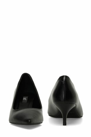 کفش کلاسیک پاشنه بلند سیاه زنانه اینچی | NADIA.C 4PR İnci