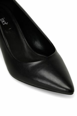 کفش کلاسیک پاشنه بلند سیاه زنانه اینچی | NADIA.C 4PR İnci