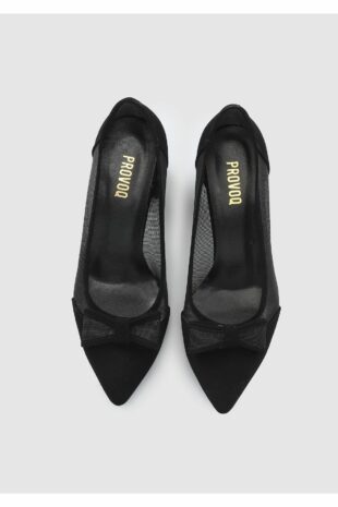 کفش کلاسیک پاشنه بلند سیاه زنانه | 4783PM0201100 Provoq
