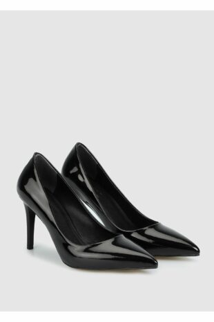 کفش کلاسیک پاشنه بلند سیاه زنانه | CW38845923SS Provoq