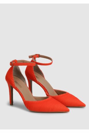 کفش کلاسیک پاشنه بلند نارنجی زنانه | CWM91124SS Provoq