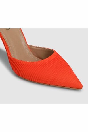 کفش کلاسیک پاشنه بلند نارنجی زنانه | CWM91124SS Provoq