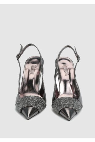 کفش کلاسیک پاشنه بلند طلایی زنانه | CWOF731100324SS Provoq