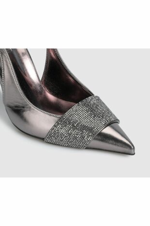 کفش کلاسیک پاشنه بلند طلایی زنانه | CWOF731100324SS Provoq