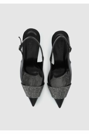 کفش کلاسیک پاشنه بلند سیاه زنانه | CWOF731100324SS Provoq