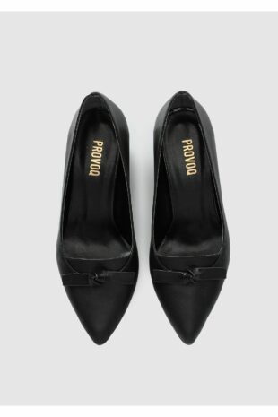 کفش کلاسیک پاشنه بلند سیاه زنانه | CWPL0823AW Provoq
