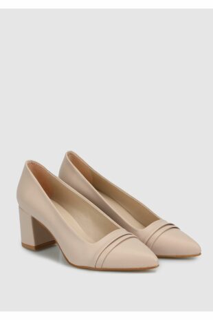 کفش کلاسیک پاشنه بلند بژ زنانه | CWPL0923AW Provoq