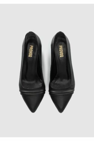کفش کلاسیک پاشنه بلند سیاه زنانه | CWPL0923AW Provoq