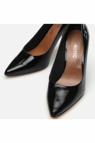 کفش کلاسیک پاشنه بلند سیاه زنانه هوتیچ | 01AYH283160A Hotiç
