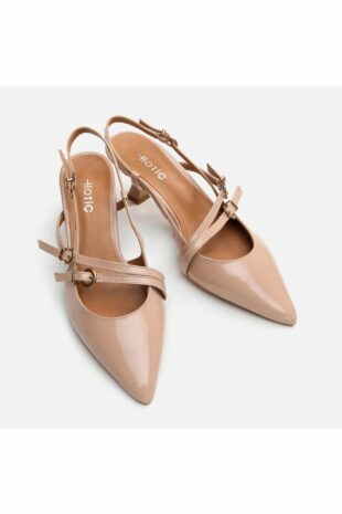 کفش کلاسیک پاشنه بلند بژ زنانه هوتیچ | 01AYH293290A Hotiç