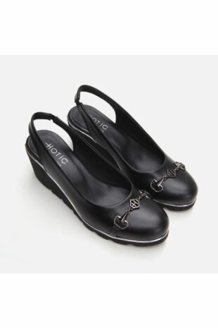 کفش کلاسیک پاشنه بلند سیاه زنانه هوتیچ | 01AYH284410A Hotiç