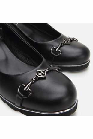 کفش کلاسیک پاشنه بلند سیاه زنانه هوتیچ | 01AYH284410A Hotiç