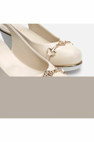 کفش کلاسیک پاشنه بلند بژ زنانه هوتیچ | 01AYH284410A Hotiç