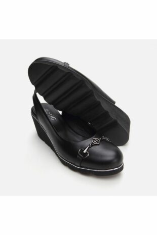 کفش کلاسیک پاشنه بلند سیاه زنانه هوتیچ | 01AYH284410A Hotiç