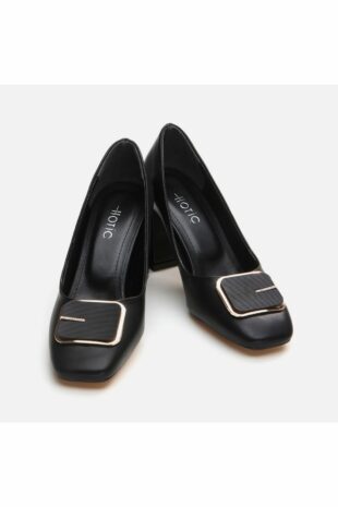 کفش کلاسیک پاشنه بلند سیاه زنانه هوتیچ | 01AYH295140A Hotiç