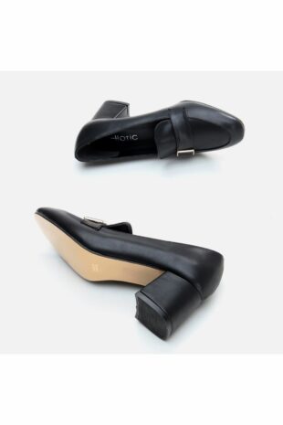 کفش کلاسیک پاشنه بلند سیاه زنانه هوتیچ | 01AYH294870A Hotiç