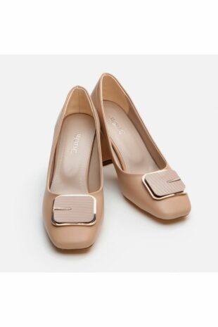 کفش کلاسیک پاشنه بلند بژ زنانه هوتیچ | 01AYH295140A Hotiç