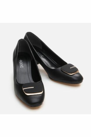 کفش کلاسیک پاشنه بلند سیاه زنانه هوتیچ | 01AYH295150A Hotiç