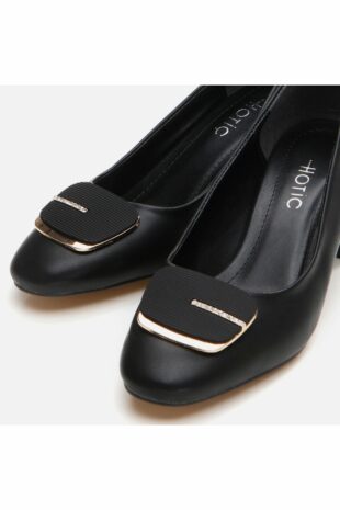 کفش کلاسیک پاشنه بلند سیاه زنانه هوتیچ | 01AYH295150A Hotiç