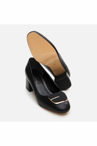 کفش کلاسیک پاشنه بلند سیاه زنانه هوتیچ | 01AYH295150A Hotiç