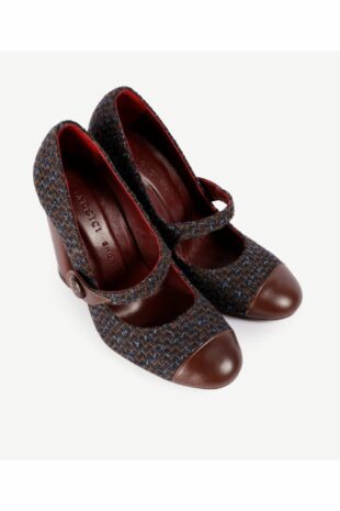 کفش کلاسیک پاشنه بلند لاجورد زنانه | 23KKAY4499 Yargıcı