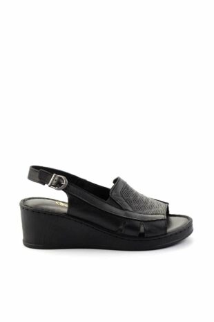 کفش پاشنه دار سیاه زنانه | K054660573 Bambi