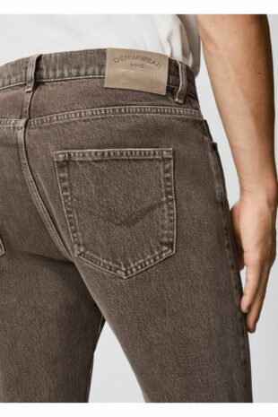 جین قهوه ای مردانه مانگو | 37033850 MANGO Man