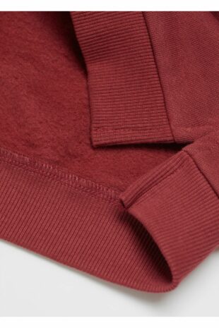 سویشرت قرمز آستین بلند پسرانه مانگو | 57026720 MANGO