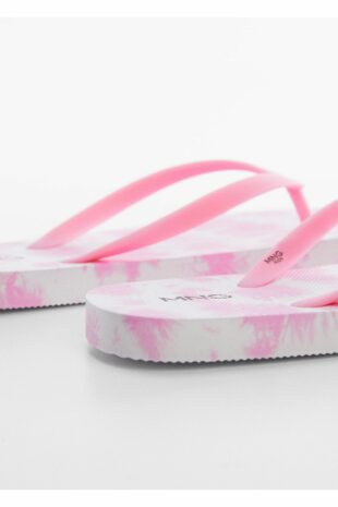 دمپایی صورتی دخترانه مانگو | 47027826 MANGO