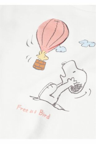 تی شرت سفید دخترانه مانگو | 57042523 MANGO