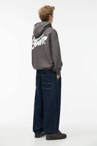 سویشرت خاکستری آستین بلند زنانه پول اند بیر | 7590502 Pull & Bear