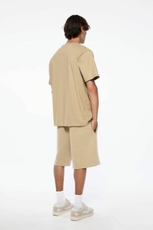 تی شرت بژ آستین کوتاه مردانه پول اند بیر | 3241999 Pull & Bear