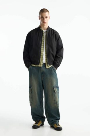 کت سیاه آستین بلند مردانه پول اند بیر | TYCBC36A6B817E0907 Pull & Bear