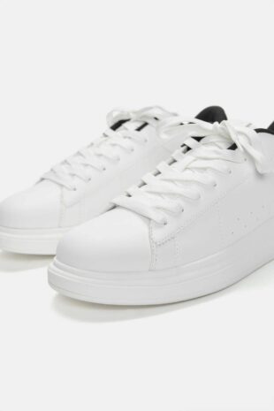 کفش اسنیکر سفید مردانه پول اند بیر | 12249440 Pull & Bear