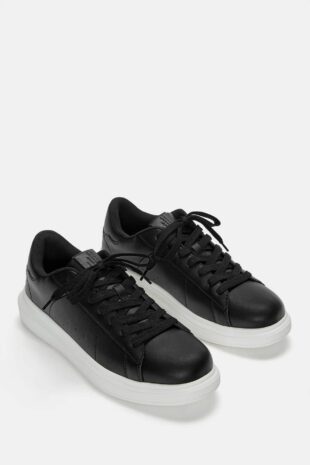 کفش اسنیکر سیاه مردانه پول اند بیر | 12249440 Pull & Bear