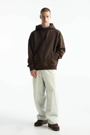 سویشرت قهوه ای آستین بلند زنانه پول اند بیر | 7590913 Pull & Bear