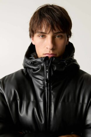 کاپشن سیاه آستین بلند مردانه پول اند بیر | 3716505 Pull & Bear