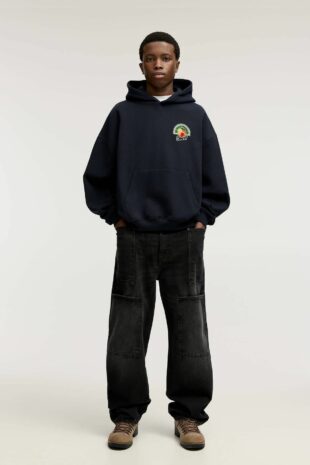 سویشرت لاجورد آستین بلند مردانه پول اند بیر | 3594546 Pull & Bear