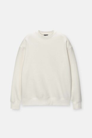 سویشرت سفید آستین بلند مردانه پول اند بیر | 7590514 Pull & Bear