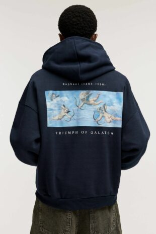 سویشرت سیاه آستین بلند مردانه پول اند بیر | 7590595 Pull & Bear