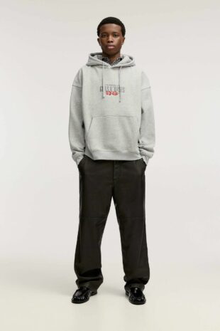 سویشرت خاکستری آستین بلند مردانه پول اند بیر | 3594907 Pull & Bear