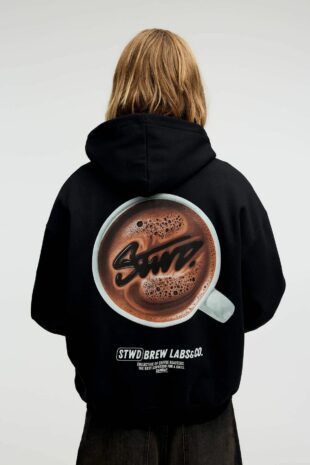 سویشرت سیاه آستین بلند مردانه پول اند بیر | 3594543 Pull & Bear