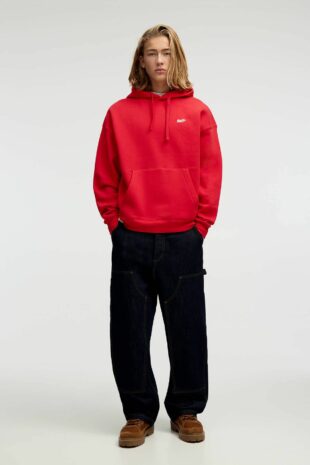 سویشرت قرمز آستین بلند مردانه پول اند بیر | TYC54497B443E6FF01 Pull & Bear