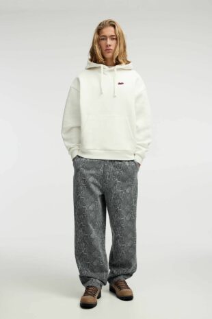 سویشرت سفید آستین بلند مردانه پول اند بیر | TYC744992F242E9701 Pull & Bear