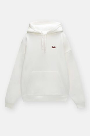 سویشرت سفید آستین بلند مردانه پول اند بیر | TYC744992F242E9701 Pull & Bear