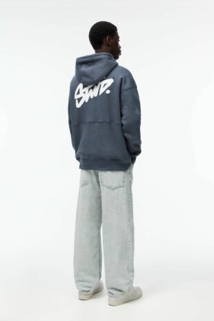 سویشرت آبی آستین بلند زنانه پول اند بیر | 7590502 Pull & Bear